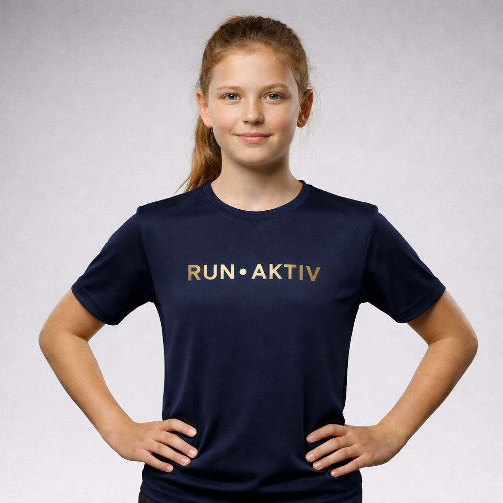 RUN AKTIV Unisex Kids' T-Shirt – Short Sleeves | Round Neck