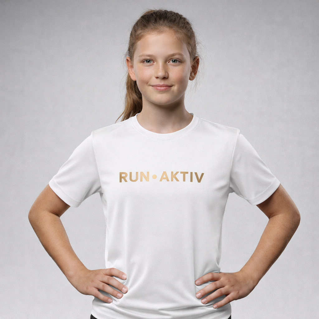RUN AKTIV Unisex Kids' T-Shirt – Short Sleeves | Round Neck