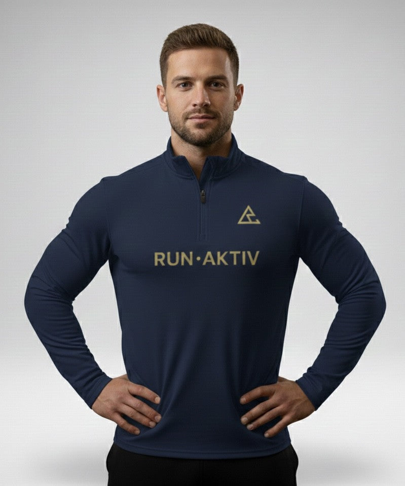 Chandail 1/4 zip Homme RUN•AKTIV