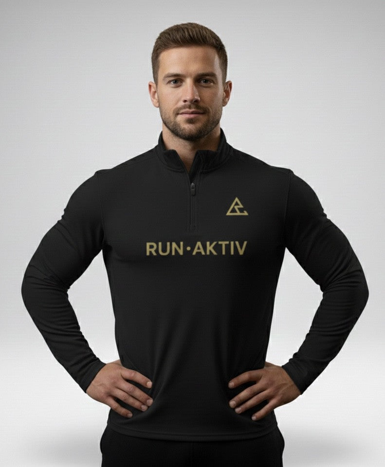 Chandail 1/4 zip Homme RUN•AKTIV