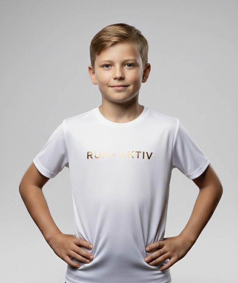 T-shirt jeunesse Unisex RUN AKTIV – Manches courtes | Col rond