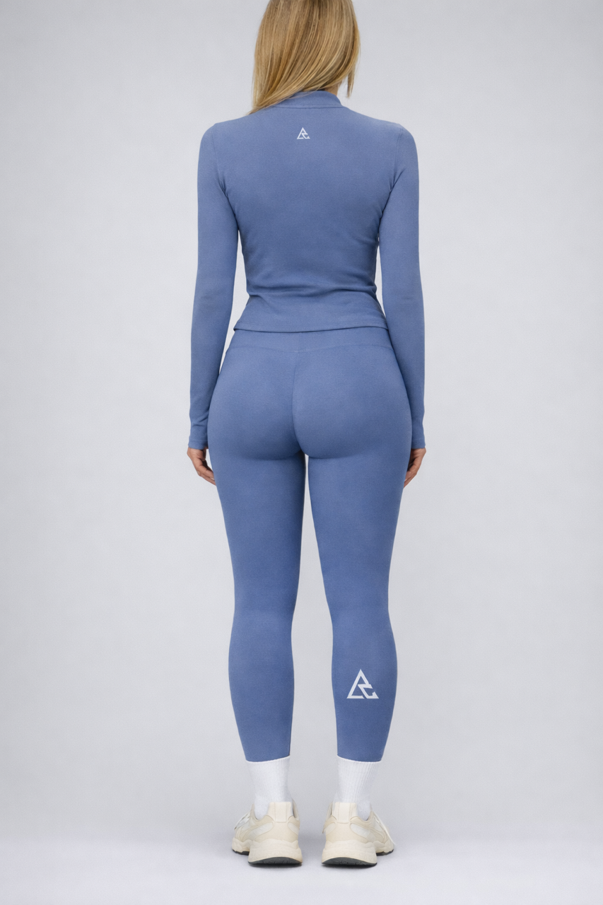 Ensemble SEAMLESS RUN•AKTIV – Soutien-gorge + legging + veste zippée manches longues (3 pièces)