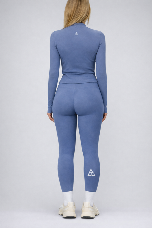 SEAMLESS RUN•AKTIV Set – Bra + leggings + long-sleeve zip-up jacket (3-piece set)