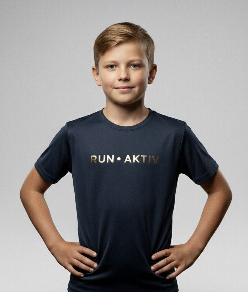 RUN AKTIV Unisex Kids' T-Shirt – Short Sleeves | Round Neck